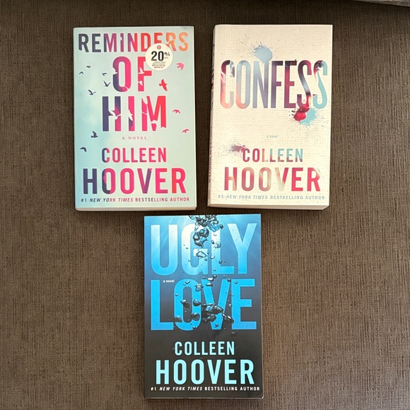 Colleen Hoover Three Book Set Ugly Love Confess Reminders of Him Romance Booktok - Picture 2 of 6